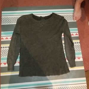 A gray sweater